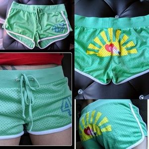 Blu Chic Mesh Athletic Shorts M